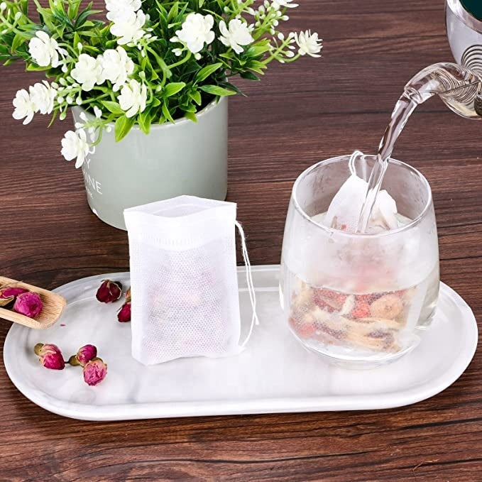 Non Woven Empty Tea Bags - 100pcs/Pack