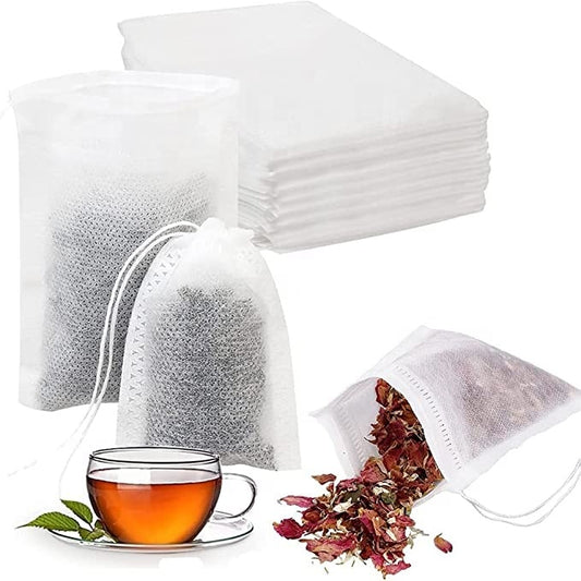 Non Woven Empty Tea Bags - 100pcs/Pack