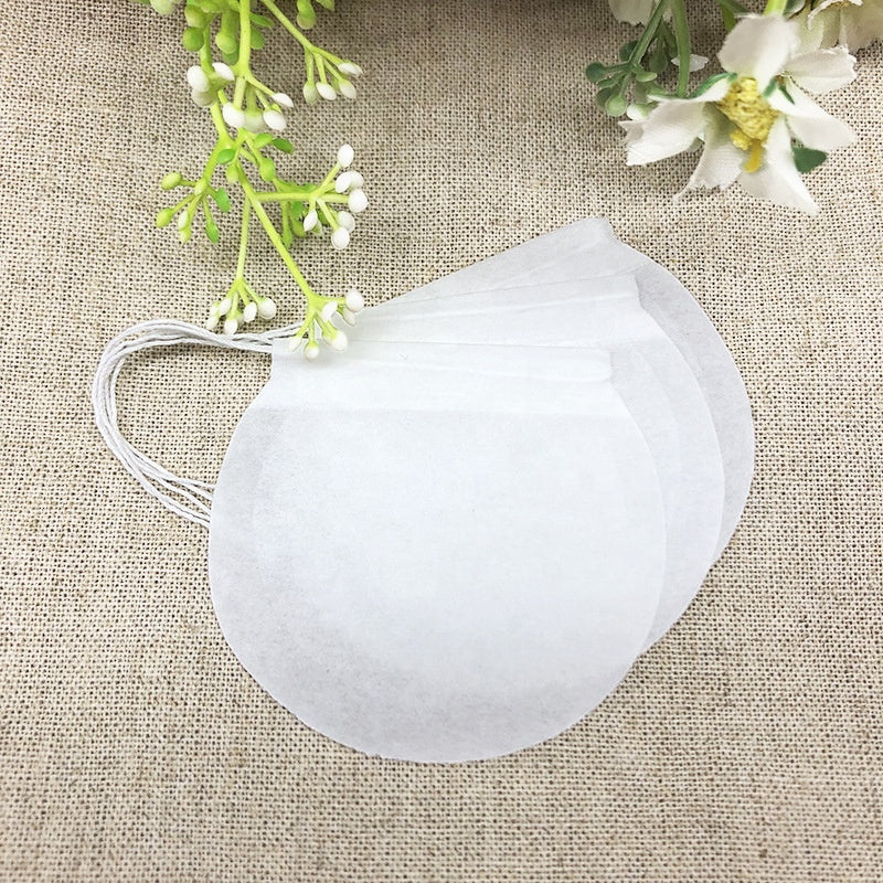 Round  Empty Tea Bags - Filter Paper -100pcs/Pack