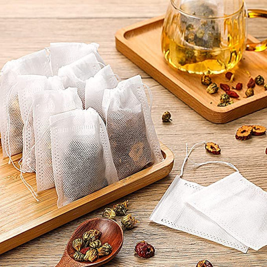 Corn Fibre Empty Tea Bags – 100 Pieces per Pack